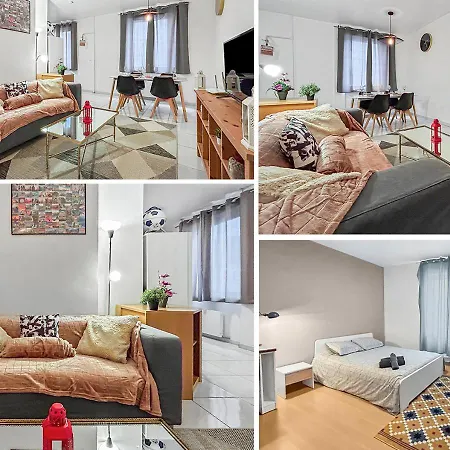 Moderne Et Spacieux Avec Tv Et Cuisine Equipee Apartman *